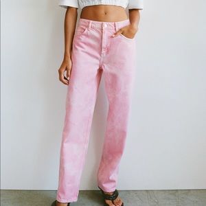 NWT ZARA Wide leg Tie-dye Jeans